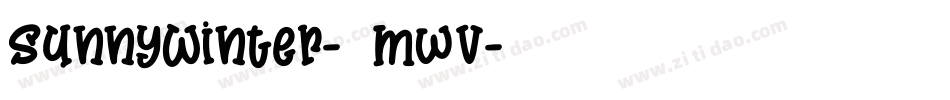 SunnyWinter-7mwV字体转换