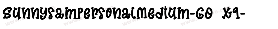 SunnysampersonalMedium-GO6xq字体转换