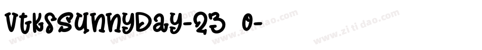 VtksSunnyDay-235o字体转换