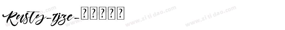 Rusty-1jze字体转换
