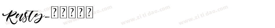 Rusty字体转换