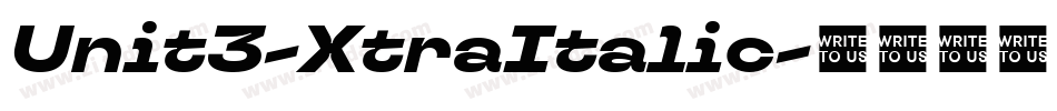Unit3-XtraItalic字体转换