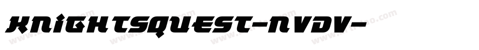 KnightsQuest-nvDV字体转换