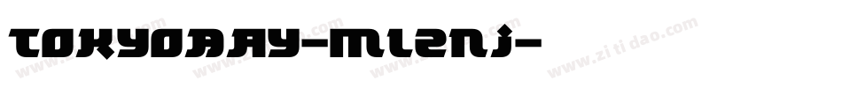 TokyoBay-mLZnj字体转换