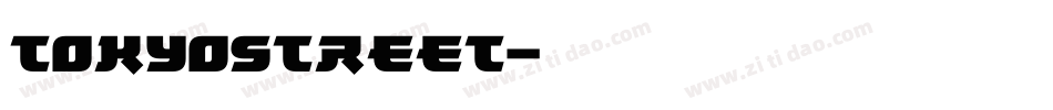 TokyoStreet字体转换