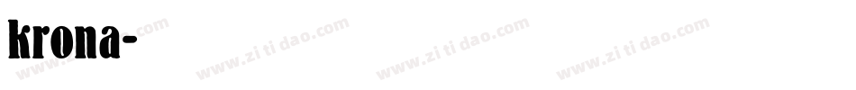 krona字体转换