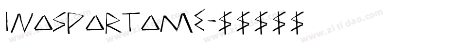 InAspartame字体转换