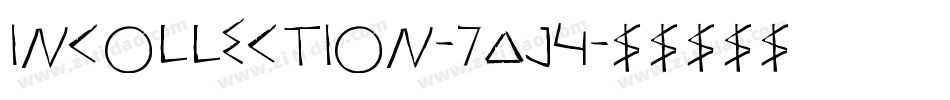 InCollection-7AJ4字体转换