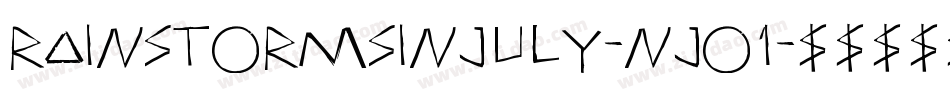 RainstormsInJuly-nJO1字体转换