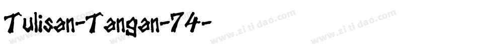 Tulisan-Tangan-74字体转换