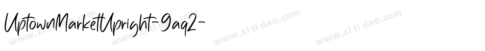 UptownMarketUpright-9aq2字体转换