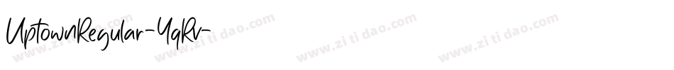 UptownRegular-YqRv字体转换