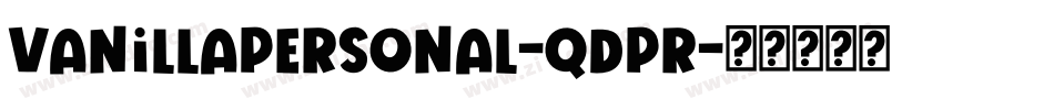 VanillaPersonal-qdPr字体转换