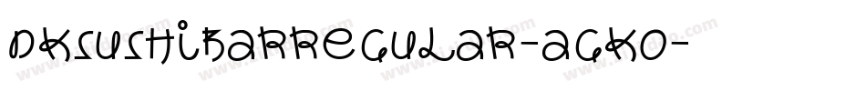 DkSushiBarRegular-aGKo字体转换