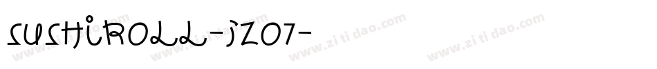 SushiRoll-Jzo7字体转换