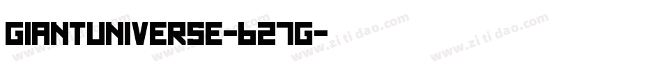 GiantUniverse-627g字体转换
