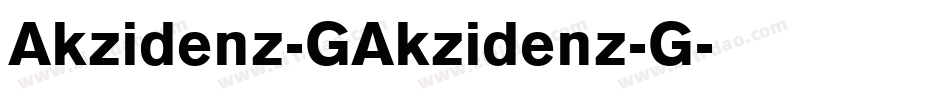 Akzidenz-GAkzidenz-G字体转换