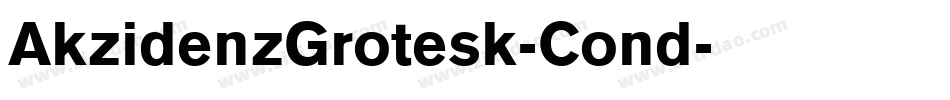 AkzidenzGrotesk-Cond字体转换