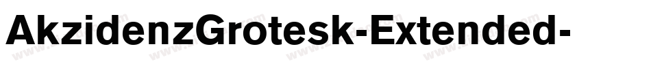 AkzidenzGrotesk-Extended字体转换