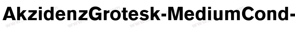 AkzidenzGrotesk-MediumCond字体转换