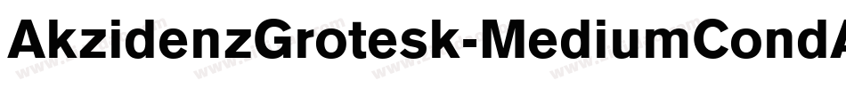 AkzidenzGrotesk-MediumCondAlt字体转换