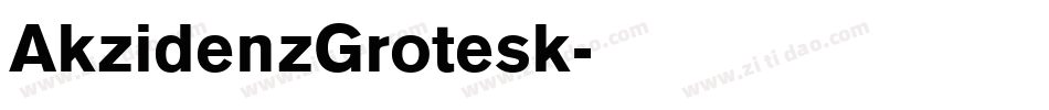 AkzidenzGrotesk字体转换