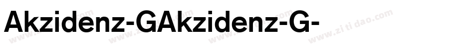 Akzidenz-GAkzidenz-G字体转换