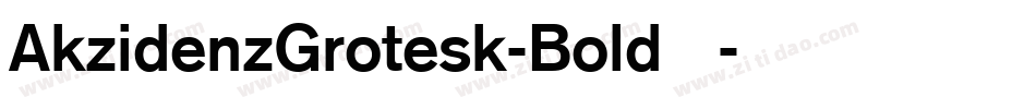 AkzidenzGrotesk-Bold手机版字体转换