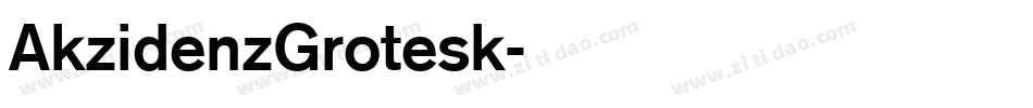 AkzidenzGrotesk字体转换