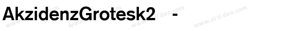 AkzidenzGrotesk2转换器字体转换