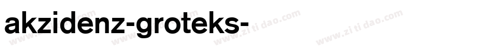akzidenz-groteks字体转换