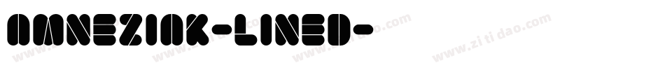 Amneziak-Lined字体转换