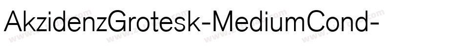 AkzidenzGrotesk-MediumCond字体转换