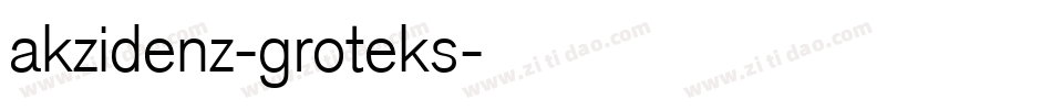 akzidenz-groteks字体转换