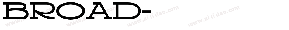 BROAD字体转换