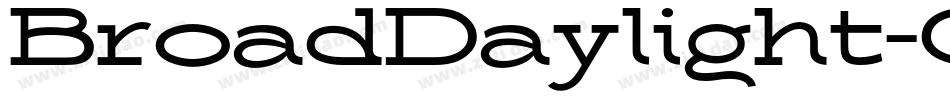 BroadDaylight-GZG字体转换