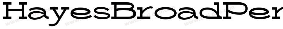HayesBroadPenCaps-xndm字体转换
