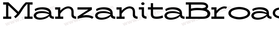 ManzanitaBroad字体转换