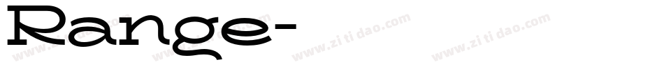 Range字体转换