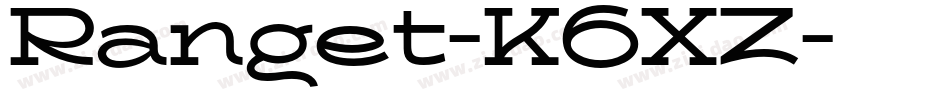 Ranget-K6XZ字体转换