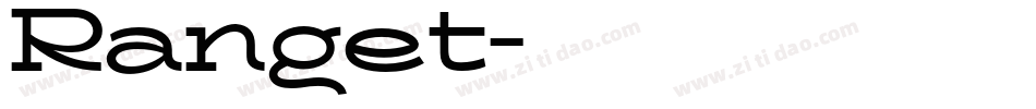 Ranget字体转换