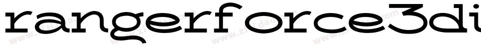 rangerforce3dital字体转换