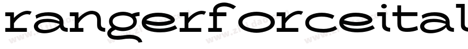 rangerforceital字体转换