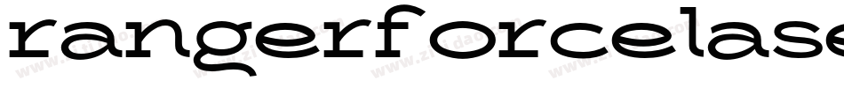 rangerforcelaserital字体转换