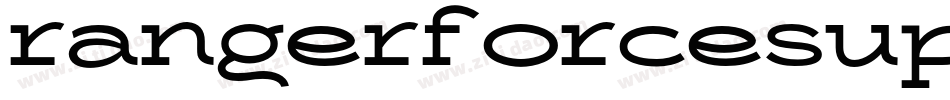 rangerforcesuperital字体转换