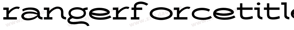 rangerforcetitle字体转换