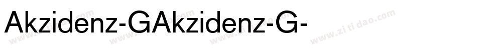 Akzidenz-GAkzidenz-G字体转换