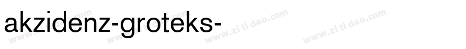 akzidenz-groteks字体转换