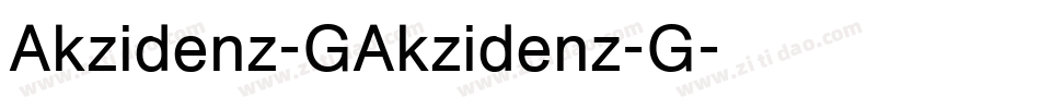 Akzidenz-GAkzidenz-G字体转换