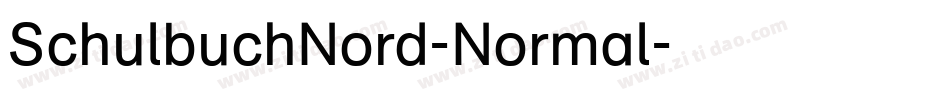 SchulbuchNord-Normal字体转换